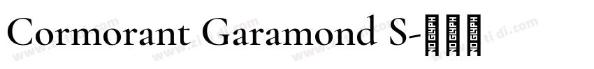 Cormorant Garamond S字体转换
